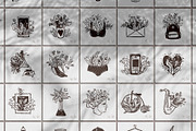 Magic Floral Icons, a Decorative Illustration by alexrockheart (Thumbnail 2 of 10)