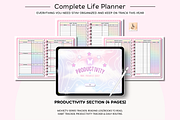 Cute Pastel Pink Digital Planner, a Stationery Template by Tas Creative Studio (Thumbnail 6 of 9)