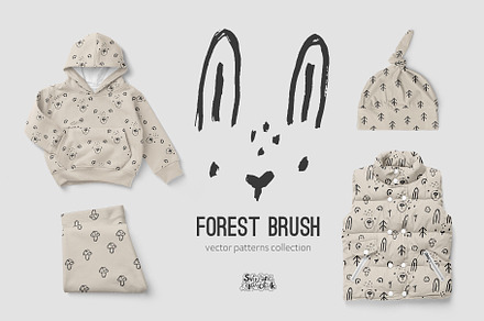 Forest brush vector pattern, a Pattern Graphic by Svitlana Kharchuk