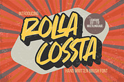 Rolla Cossta -Handwritten Brush Font, a Font by Gassstype (Thumbnail 1 of 8)