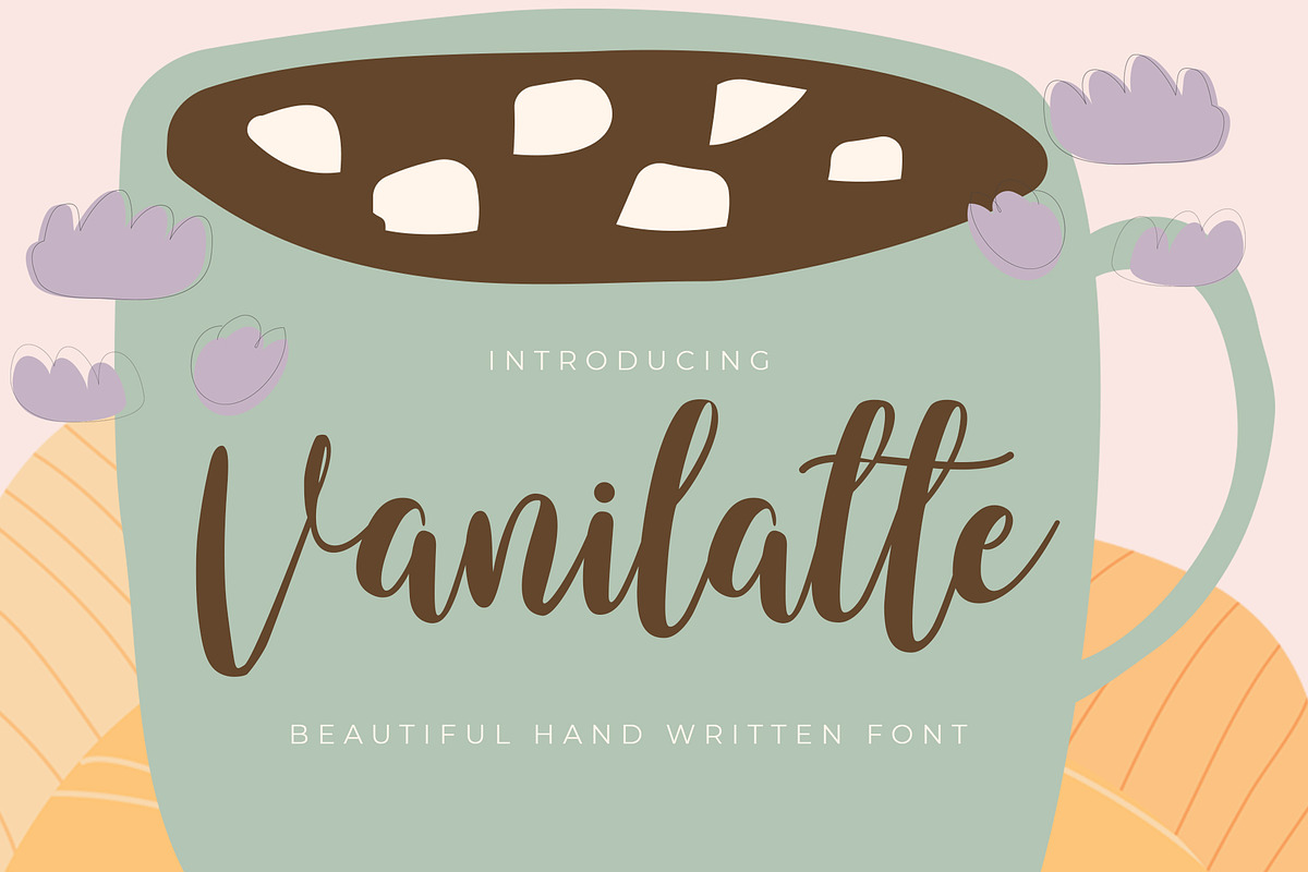Vanilatte - Beatiful Hand Written, a Script Font by Almarkhatype (Photo 1 of 8)
