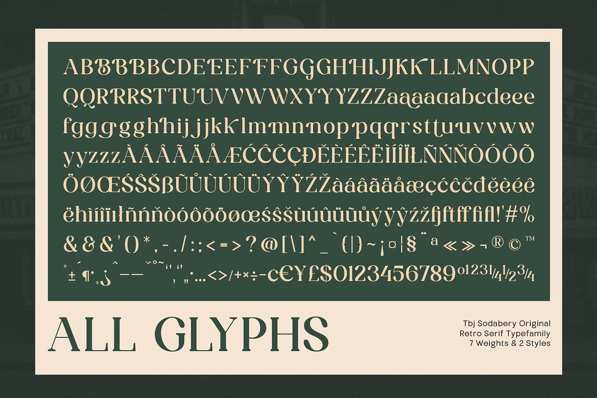 TBJ Sodabery Serif Retro Family, a Serif Font by Taboja Studio (Photo 19 of 21)