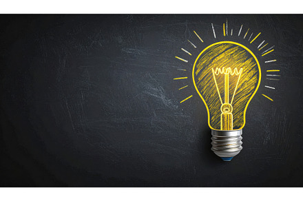 A sketched yellow lightbulb on a, a School & Education Photo by Igor Tichonow