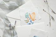 Watercolor blue Baking Clipart Set, an Illustration by ViolettaKh (Thumbnail 8 of 9)