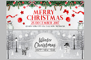 Merry Christmas Facebook Covers, a Social Media Template by Creative  designer (Thumbnail 6 of 8)