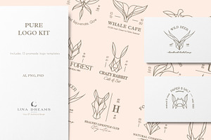 PURE LOGO KIT, a Branding & Logo Template by Luna Dreams