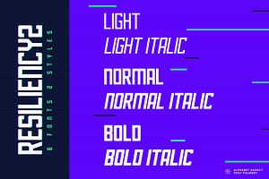 RESILIENCY FONT FAMILY