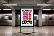 Subway Poster Mockup, a Product Mockup by Pitchlook.Studio (Thumbnail 3 of 4)