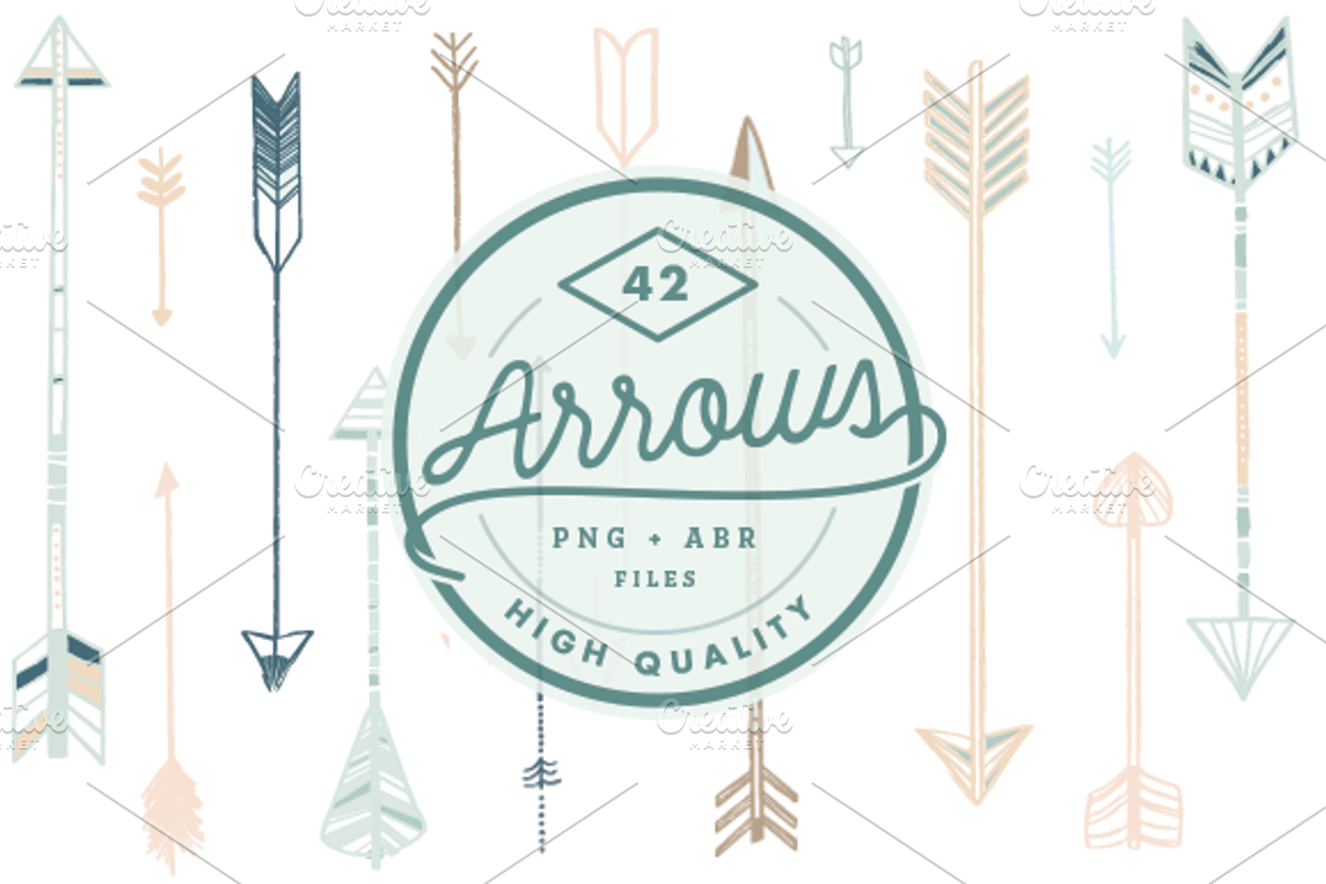 42 Arrow Designs, a Decorative Illustration by Shh! Maker Design (Photo 1 of 4)