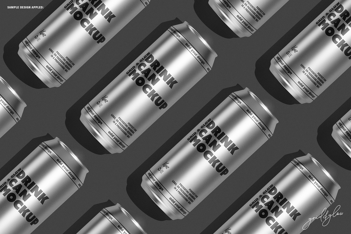 4PSD Drink Can Mockup - 16oz / 473ml, a Packaging Mockup by Grid&Glow (Photo 5 of 8)