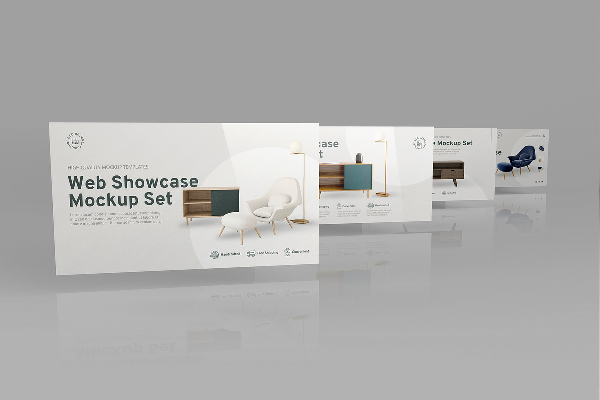 Web Showcase Mockup Set, an Advertising Mockup by MassDream (Photo 11 of 18)