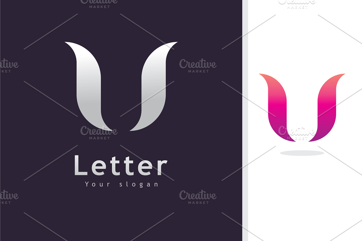 U Logo Design and template. Creative, a Branding & Logo Template by T.Vooka