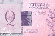 Floral Patterns and Monograms, a Pattern Graphic by Free-PSD-Templates (Thumbnail 1 of 4)