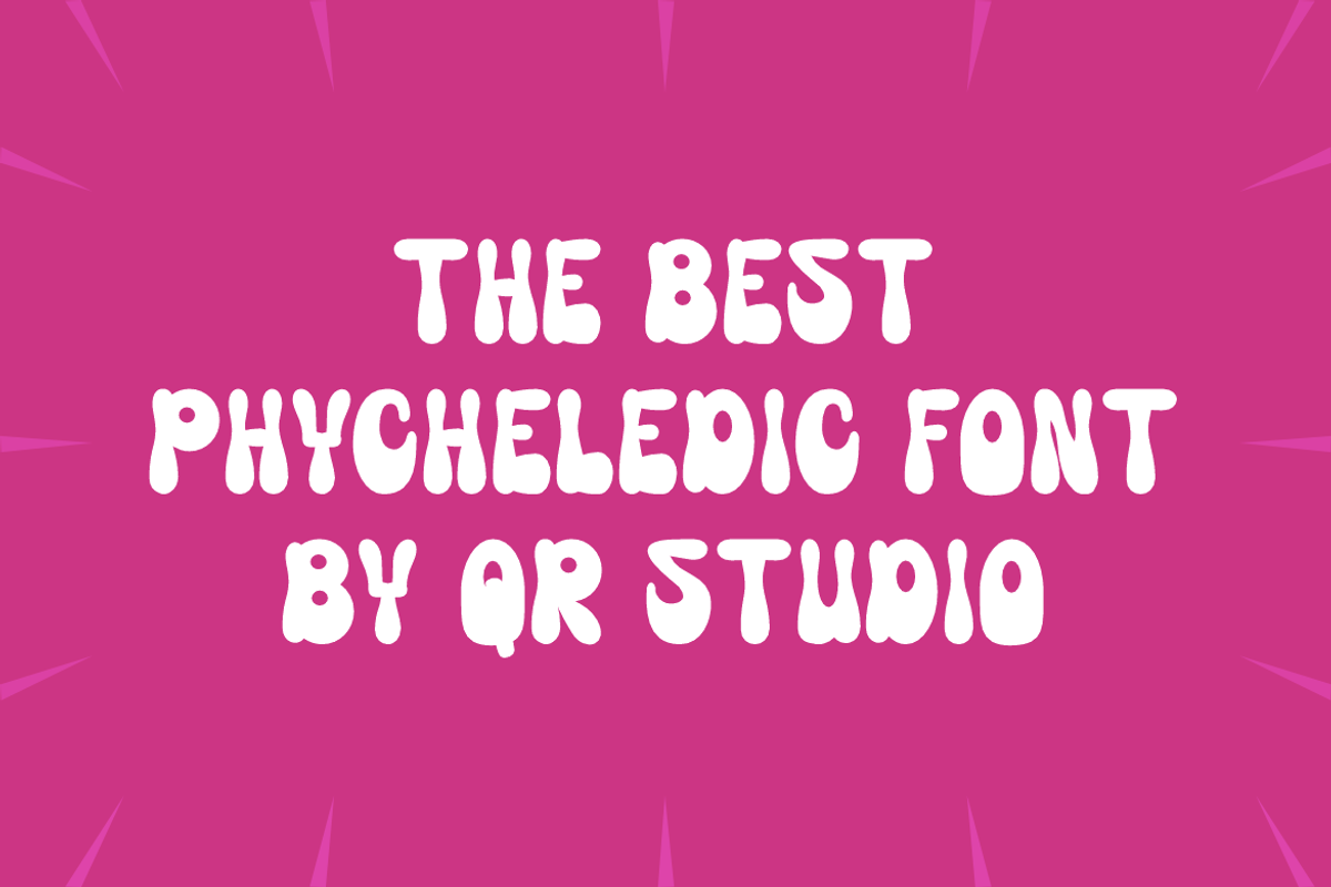 Gernus Doripos - Psychedelic Font, a Handwritten Font by QR Design Studio (Photo 4 of 6)