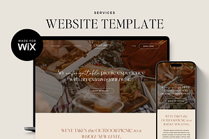 Luxury Picnic Wix Website Template