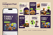 Food Promotion Instagram Post Pack, a Social Media Template by Pitchlook.Studio (Thumbnail 1 of 3)