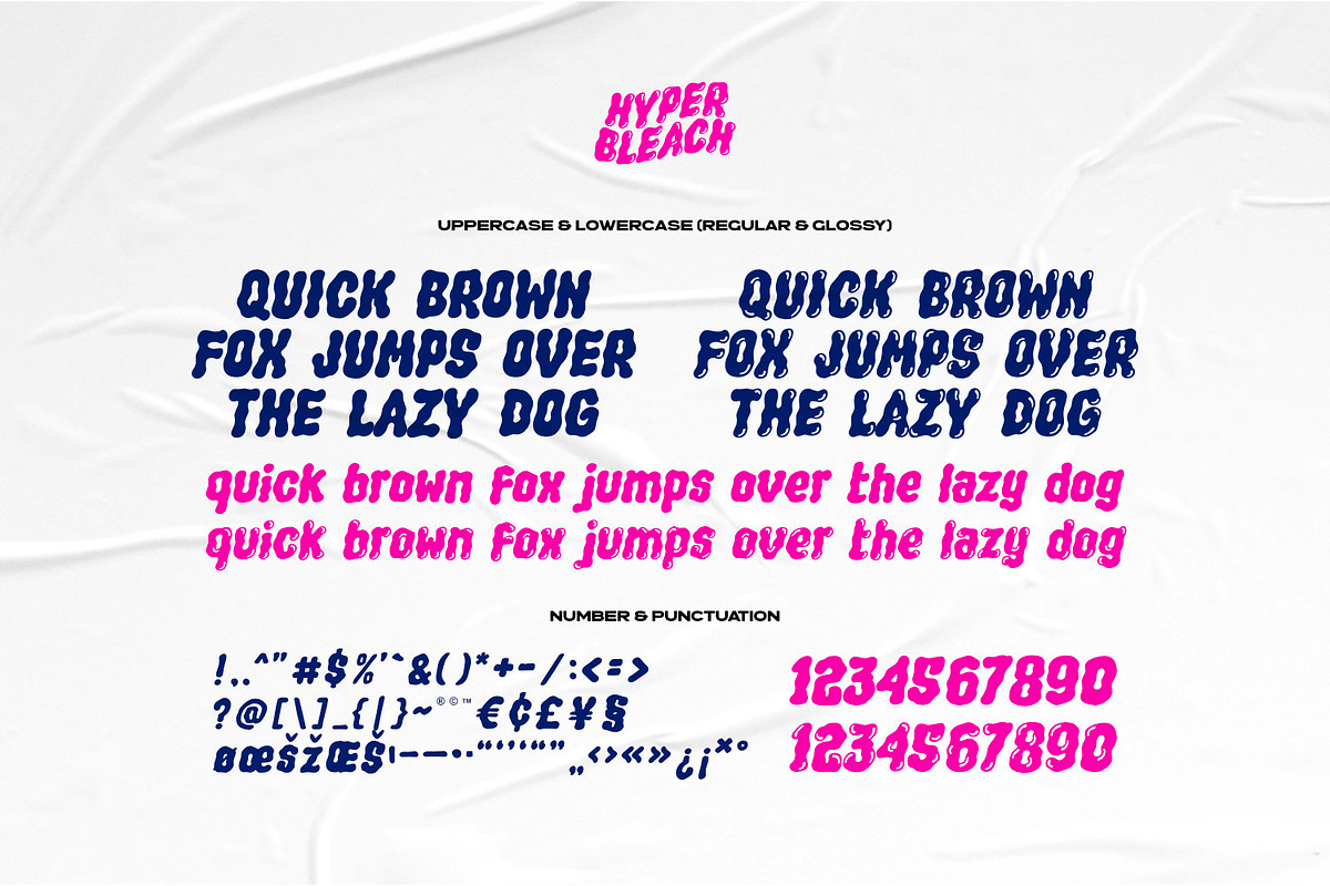 Hyper Bleach - Liquid Type, a Handwritten Font by ikiiko (Photo 6 of 7)