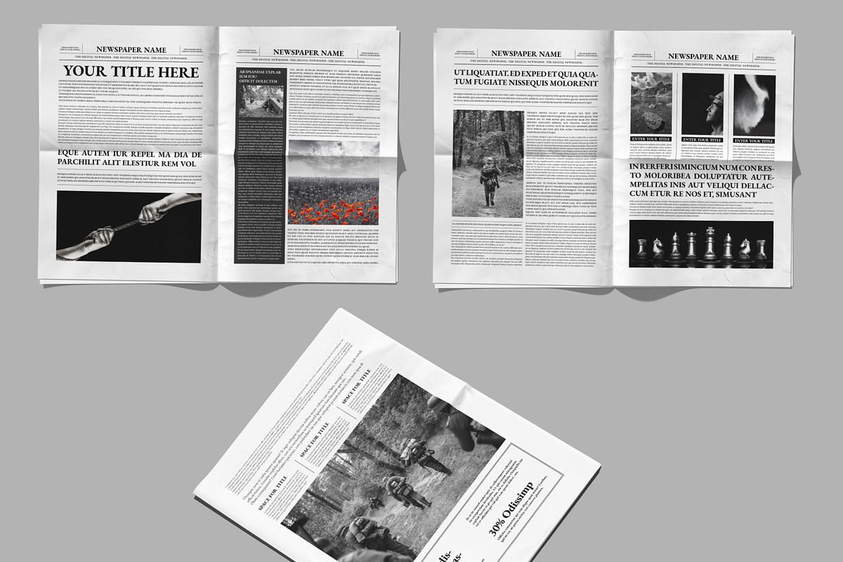 Newspaper Template, a Magazine Template by ContestDesign (Photo 3 of 3)