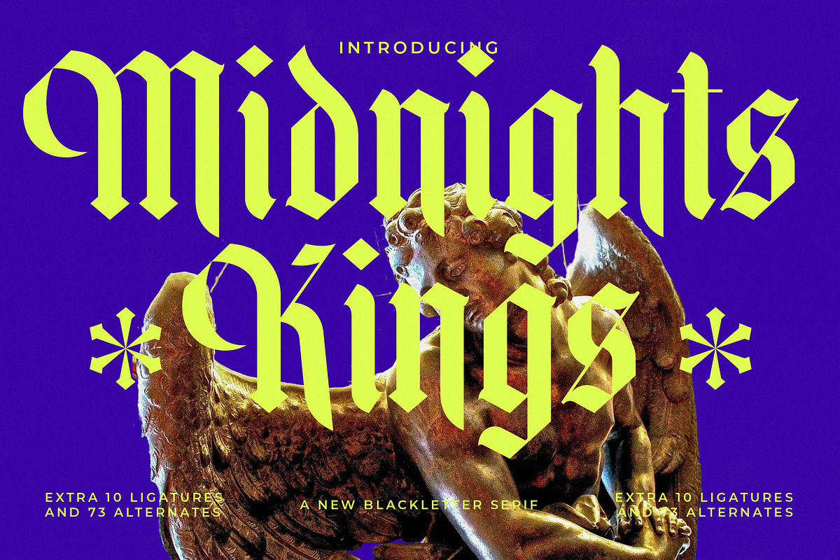 Midnights Kings Blackletter Serif, a Blackletter Font by timelesstype.co (Photo 1 of 20)