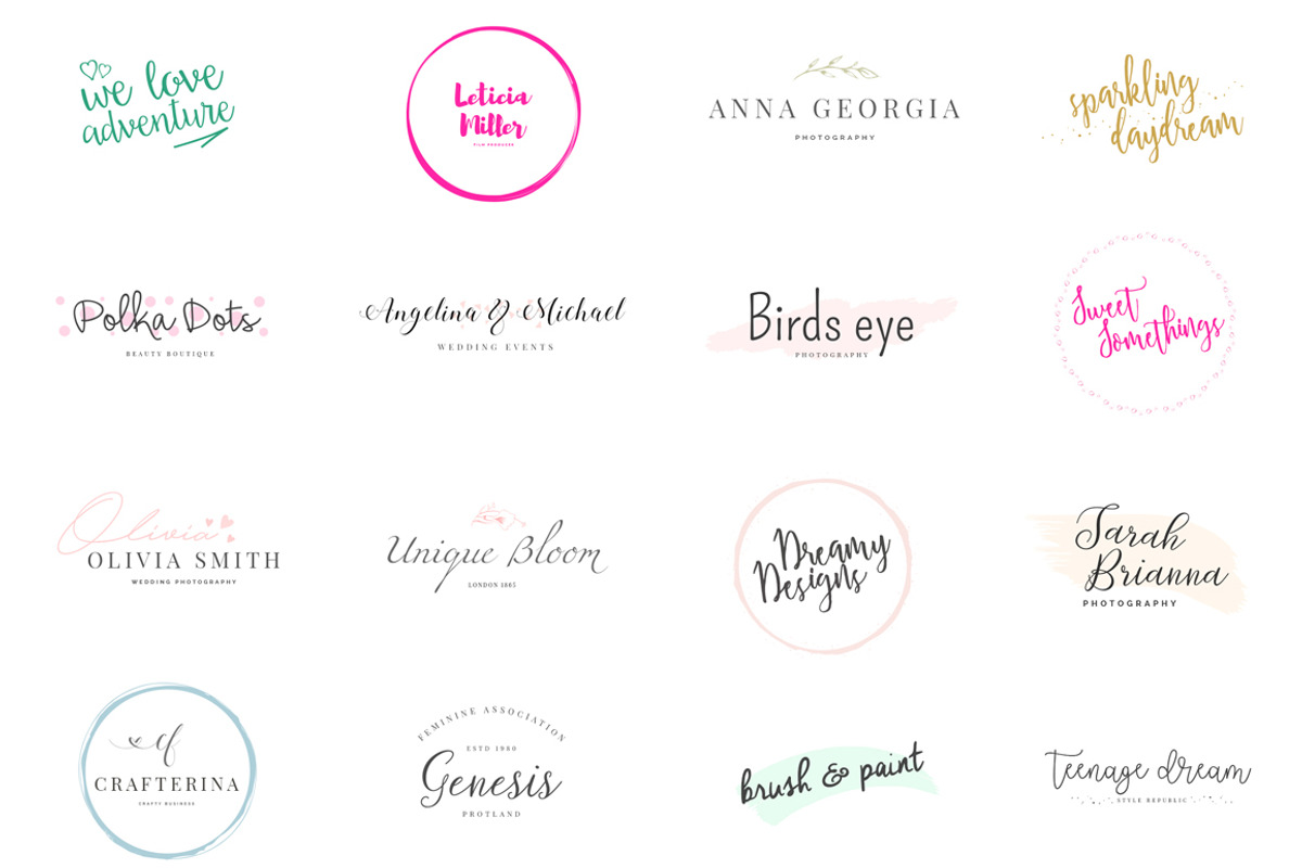 Girlboss Premade Branding Logos, a Branding & Logo Template by SNIPESCIENTIST (Photo 10 of 21)