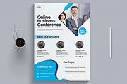 Online Business Conference Flyer, a Flyer Template by MightyDesign (Thumbnail 1 of 8)