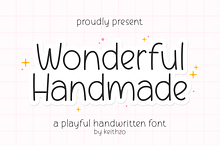 Wonderful Handmade - Notes Font