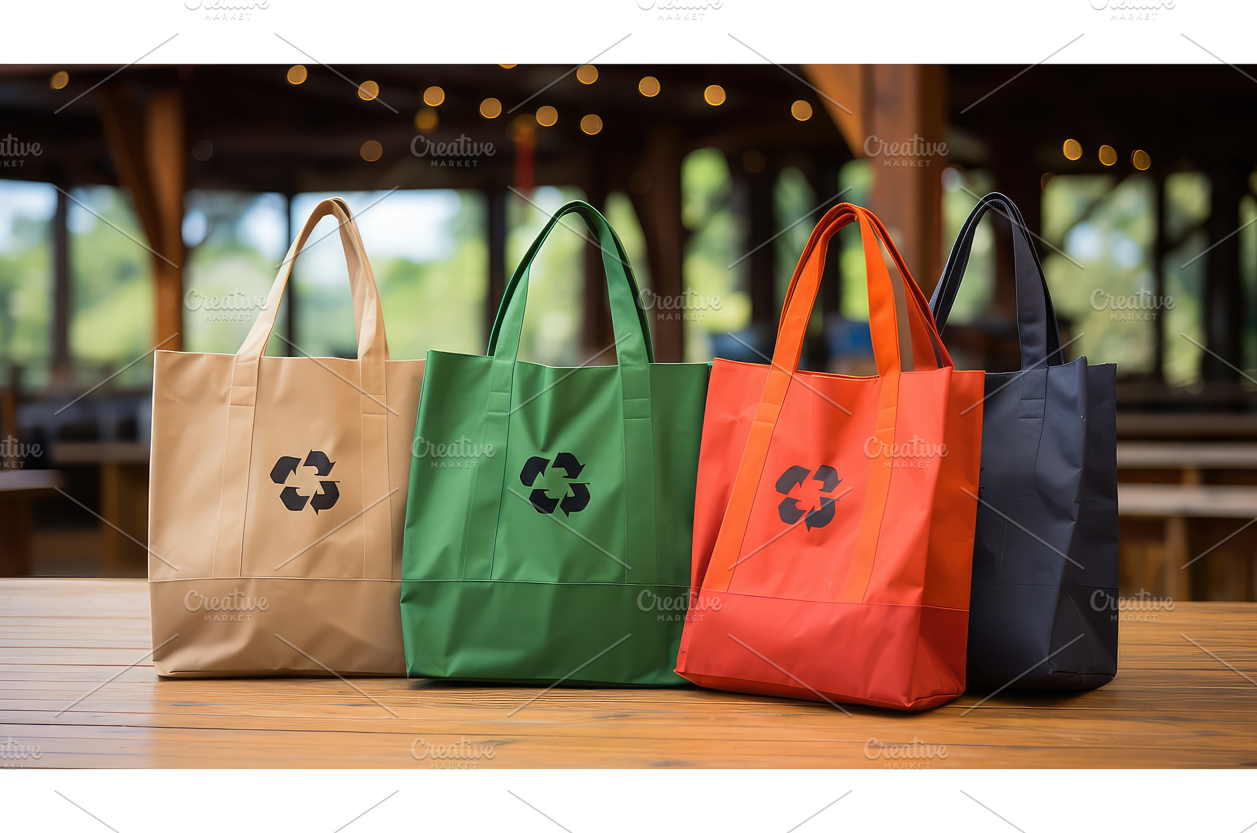 eco shopping bag recycle ai, a Nature Photo by pikepicture