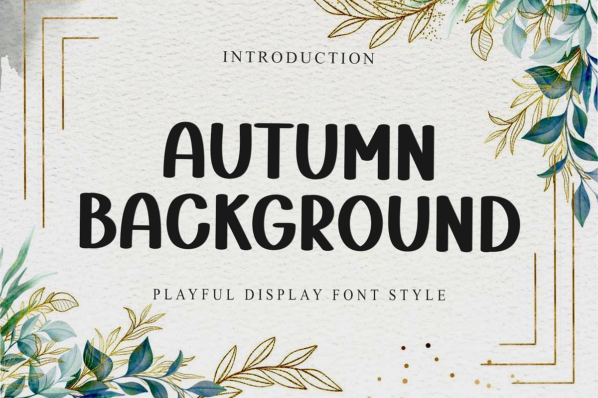 Autumn Background, a Script Font by FreshTypeINK (Photo 1 of 8)