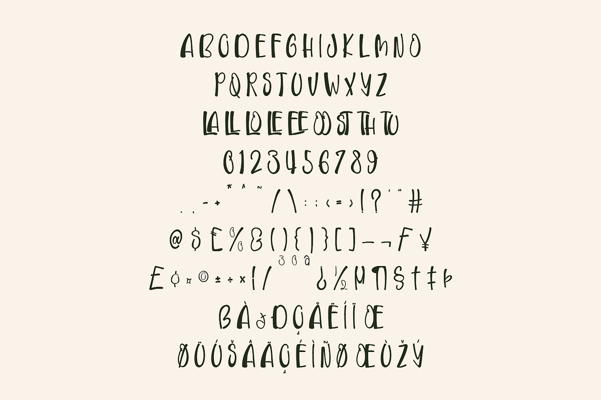 Bloerd Xlospun Cute Kids Display, a Handwritten Font by Maulana Creative (Photo 4 of 8)