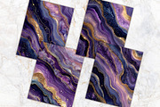 Royal Purple Agate Digital Paper Set, a Background Graphic by V Design Creator (Thumbnail 8 of 12)