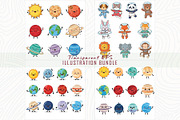 Smiling cartoon planets and sun, a Technology Illustration by Sofia's Fashion (Thumbnail 2 of 3)
