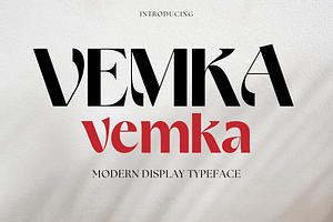 VEMKA - Modern Display Typeface