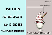 Whimsical Summer Ice Cream Clipart B, an Illustration by SVGArt (Thumbnail 4 of 9)