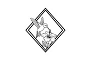 Hummingbird Flower Design Bundle, an Illustration by Designs_River (Thumbnail 16 of 31)