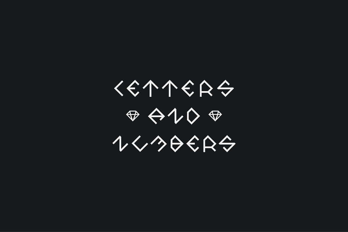 Vector Font. Diamond, a Symbol Font by denisgorelkin (Photo 2 of 6)