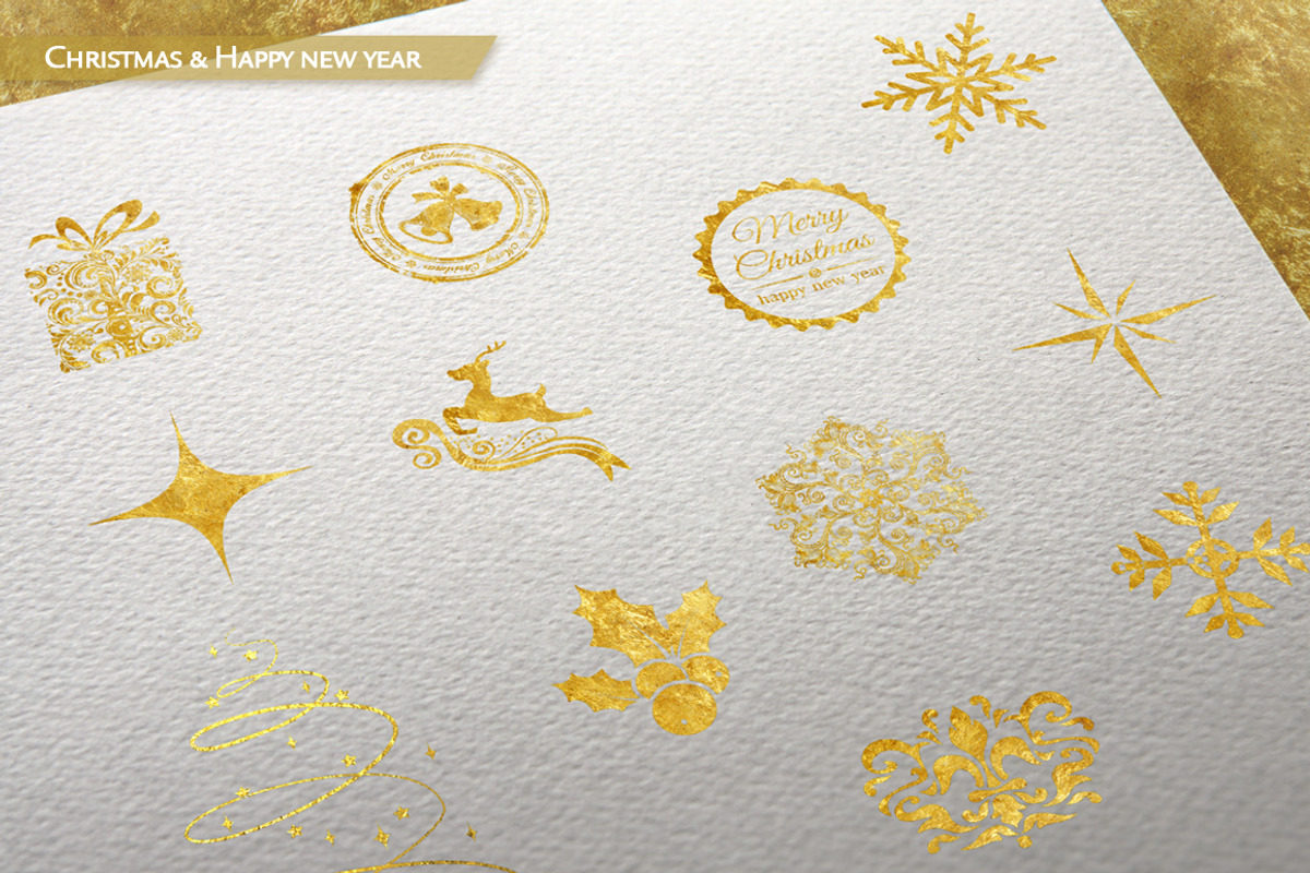 120 Gold Foil Elements + Free Bonus preview 2