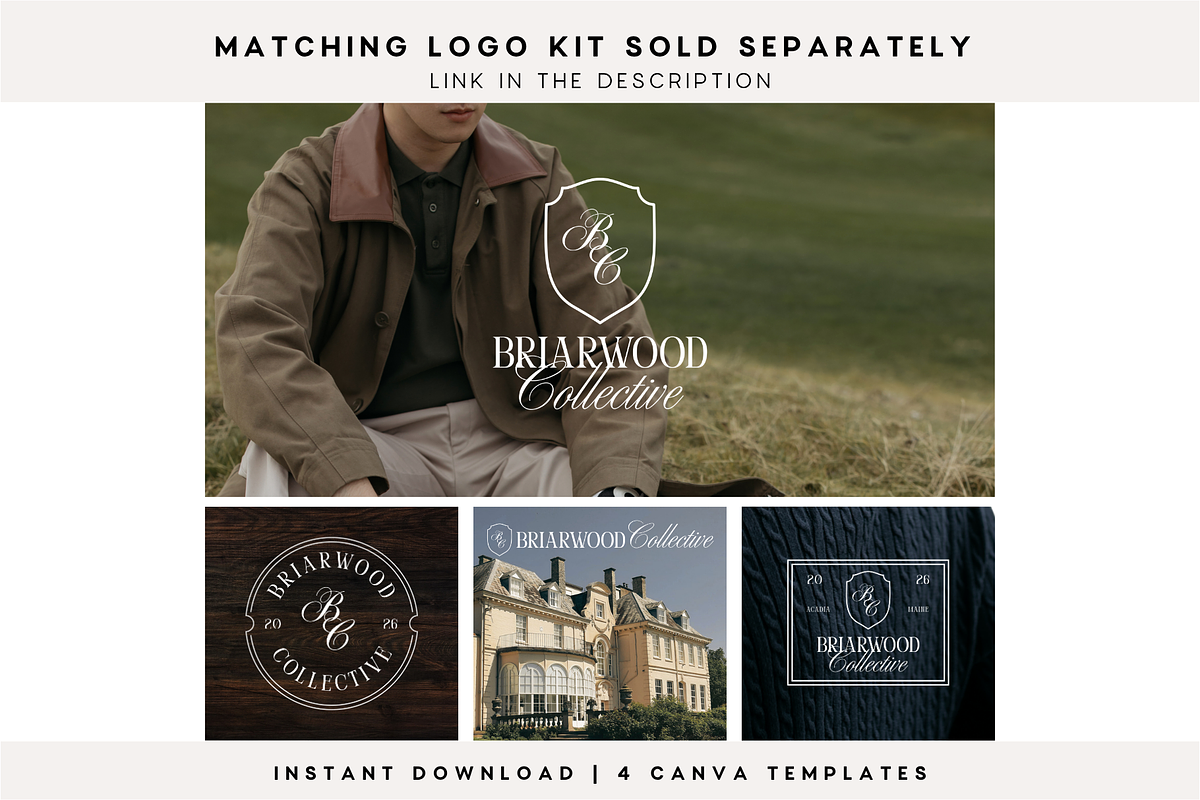 Luxury Old Money Business Cards, a Business Card Template by BrandhavenStudio (Photo 10 of 10)