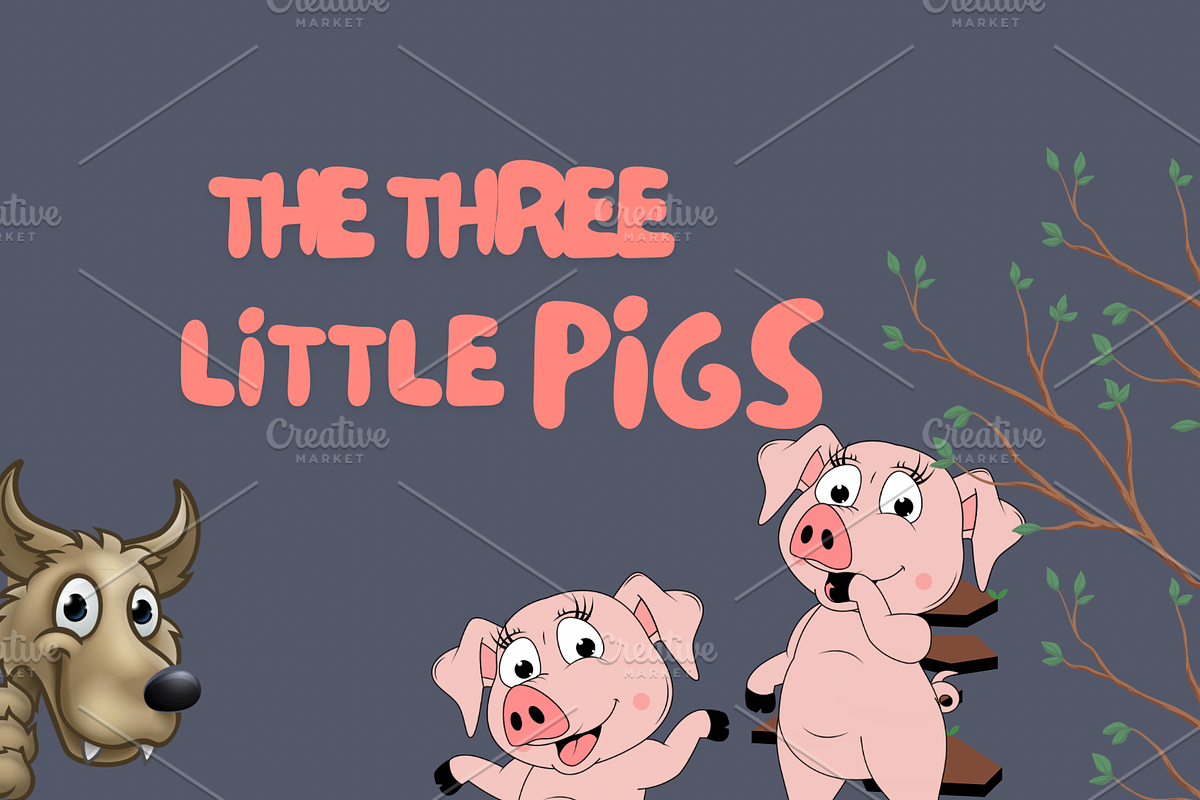 The Three Little Pigs, a Stationery Template by Nhance (Photo 1 of 2)