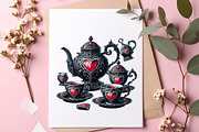 Gothic Valentine Clipart Set, an Illustration by SinaCreation (Thumbnail 8 of 11)