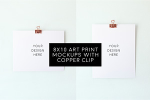 2 Blank 8x10 Art Prints Bundle