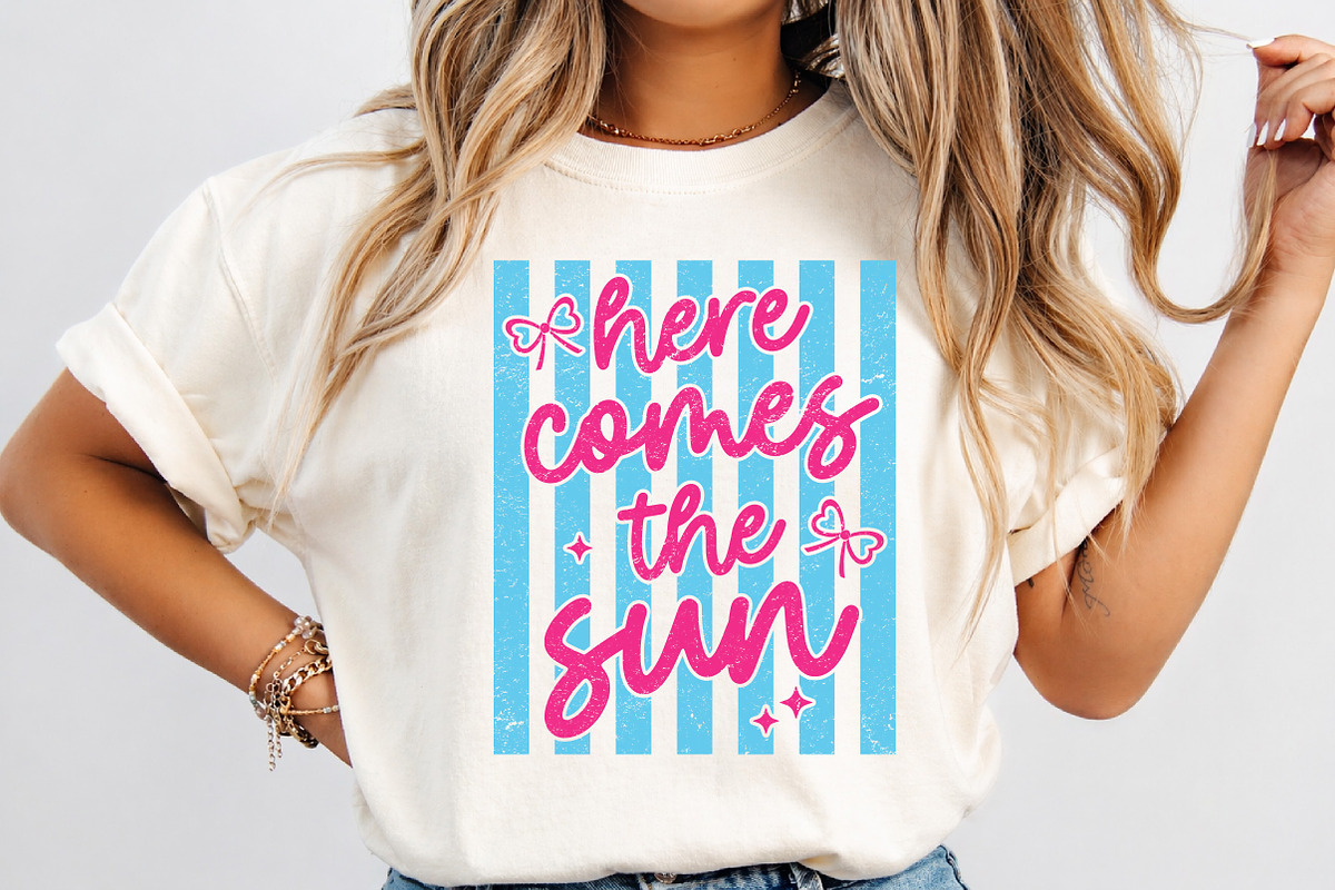 Striped Summer Quotes Bundle PNG, a Seasonal Illustration by Dream Creation (Photo 3 of 9)
