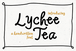 Lychee Tea - Handwritten Font