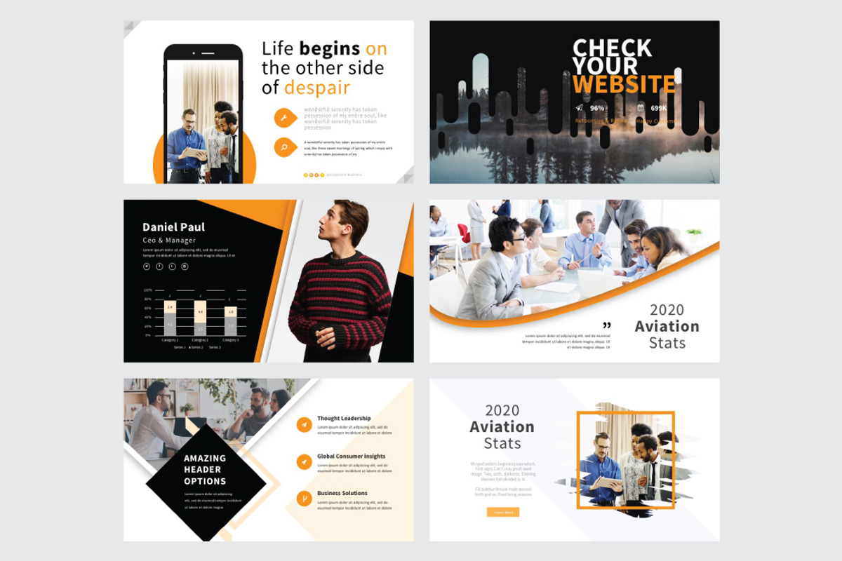 CORPORATE BUSINESS -Keynote Template, a Presentation Template by Shafura
