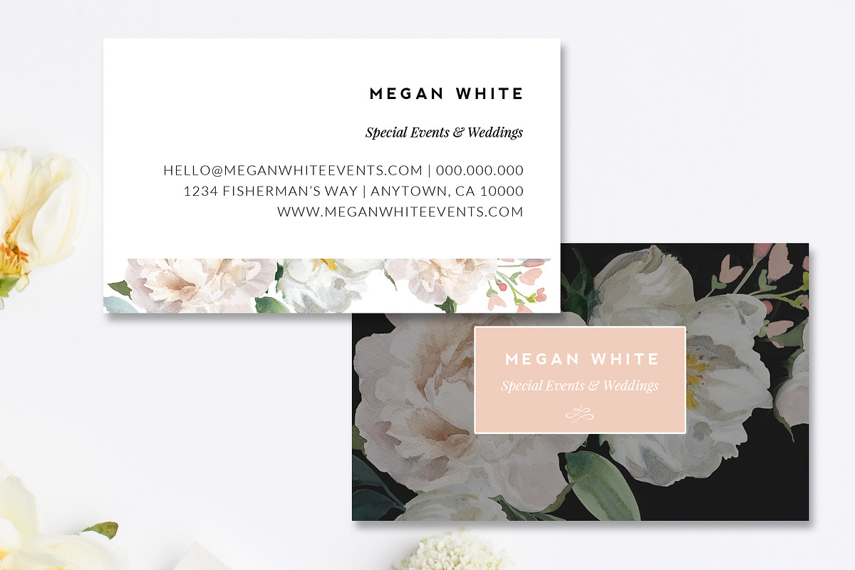Florist Business Card Templates, a Business Card Template by Marham Labeling Co (Photo 3 of 3)