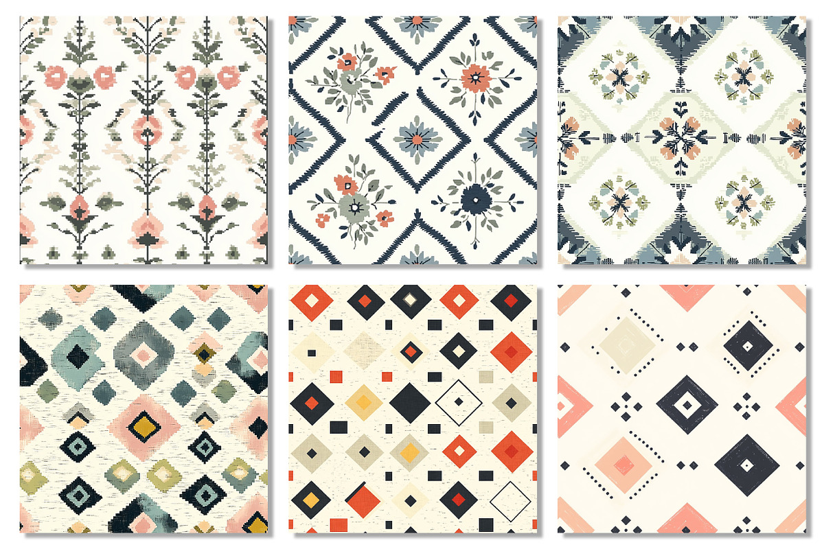 Modern Pixel Geometric Patterns, a Texture Graphic by Dream Creation (Photo 5 of 7)