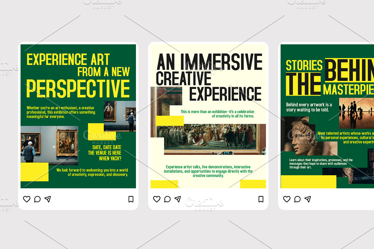 Art Exhibition - Instagram Post, a Social Media Template by Izdihaar_Studio (Photo 2 of 4)