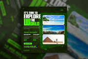 Travel social media post banner, a Social Media Template by Tanmoy Topu (Thumbnail 5 of 11)