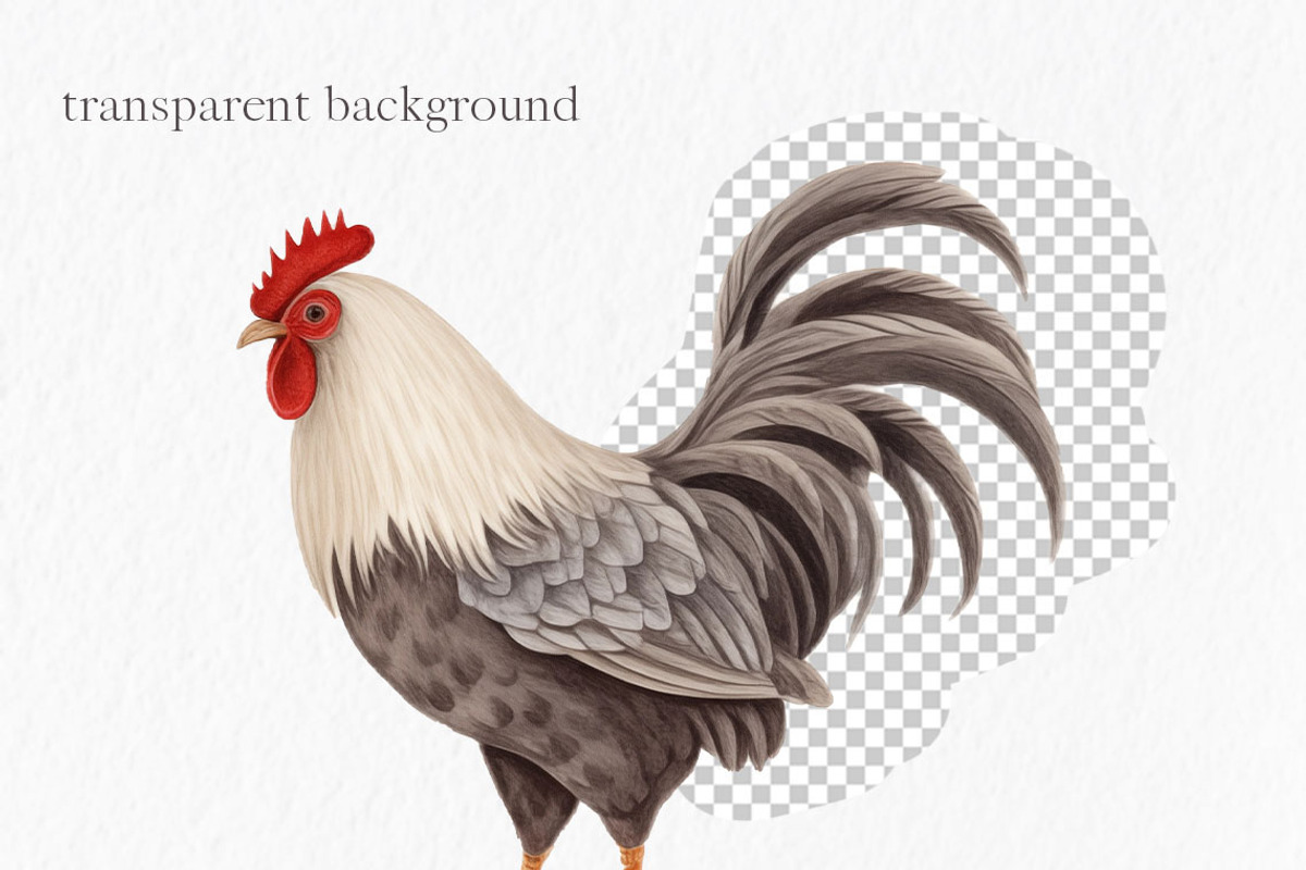 Watercolor chicken clipart, an Object Graphic by MyLittleMeow (Photo 17 of 18)