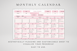 Monthly Planner & Calendar Excel