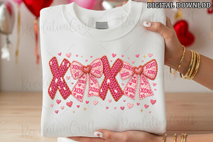 Yarn Crochet Xoxo Coquette Png, an Illustration by OK Design